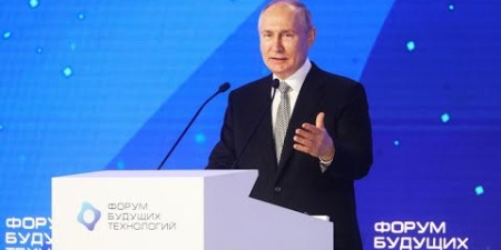 Embedded thumbnail for Выступление Владимира Путина на Форуме будущих технологий «Вычисления и связь. Квантовый мир»