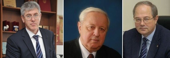 Слева направо: А.В.Дуб, Г.П.Карзов, Я.И.Штромбах