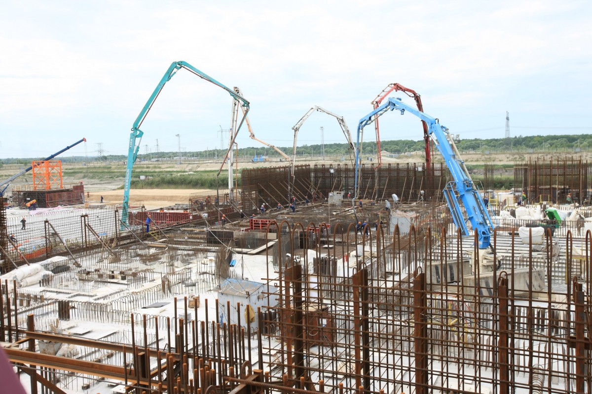 На Курской АЭС-2 забетонировали фундамент будущего реактора