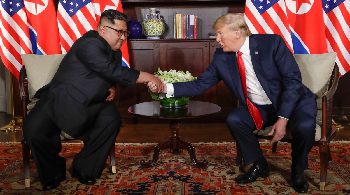 Ким Чен Ын и Дональд Трамп