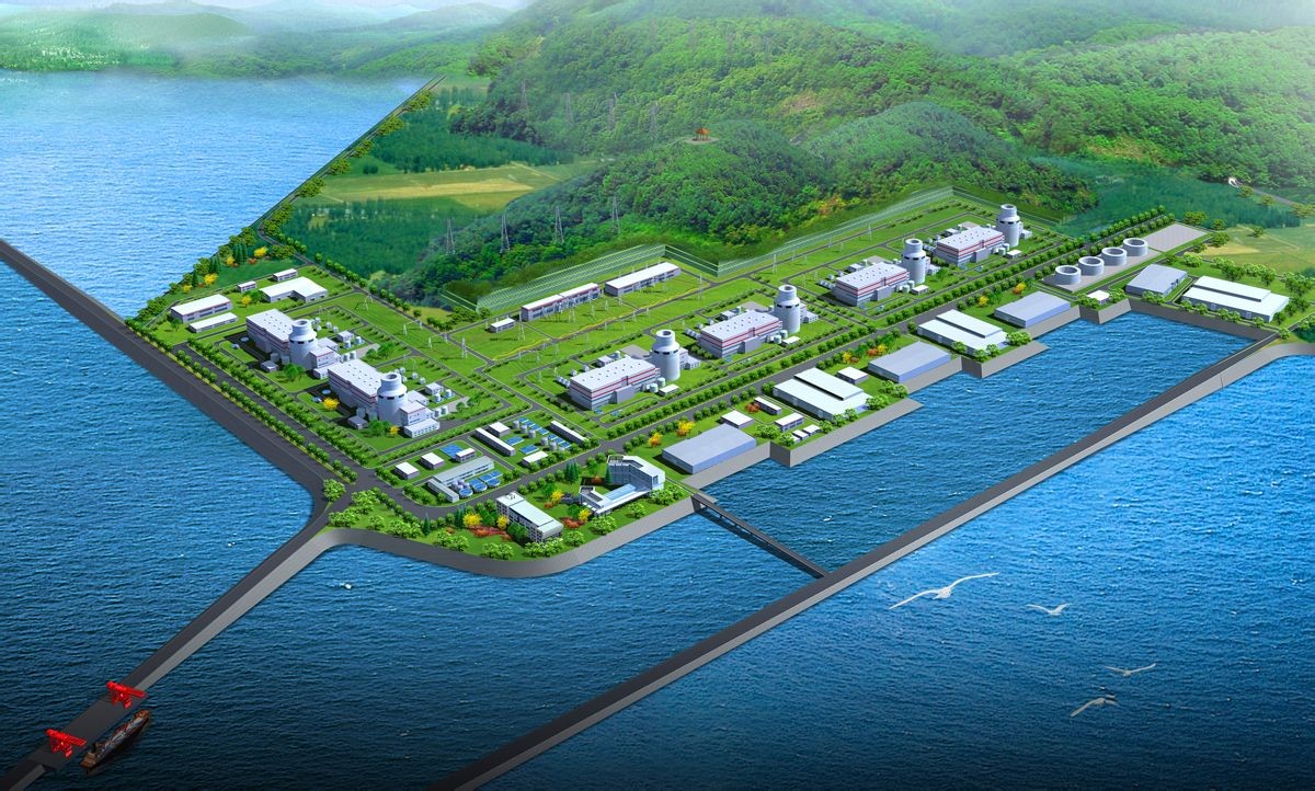 Один из вариантов проекта АЭС Zhangzhou