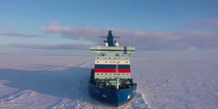 Embedded thumbnail for Работа атомного ледокола «Сибирь» в Арктике