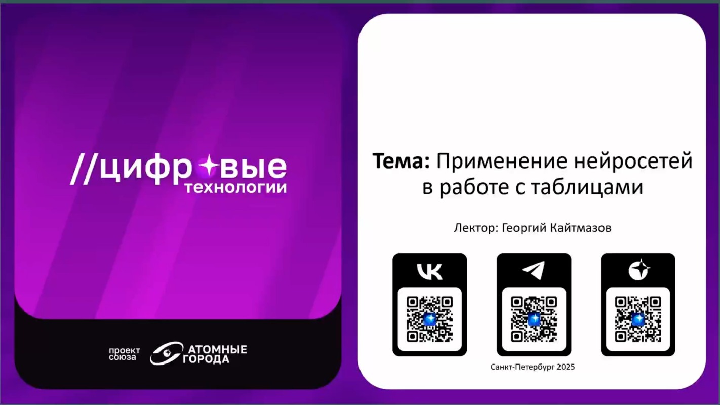 На проекте «Цифровые технологии» от Союза «Атомные города» продолжается обучение работе с ИИ