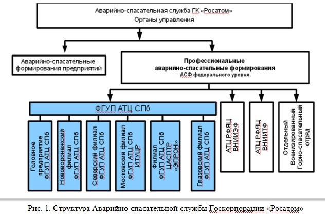 Структура аварийно спасательных формирований