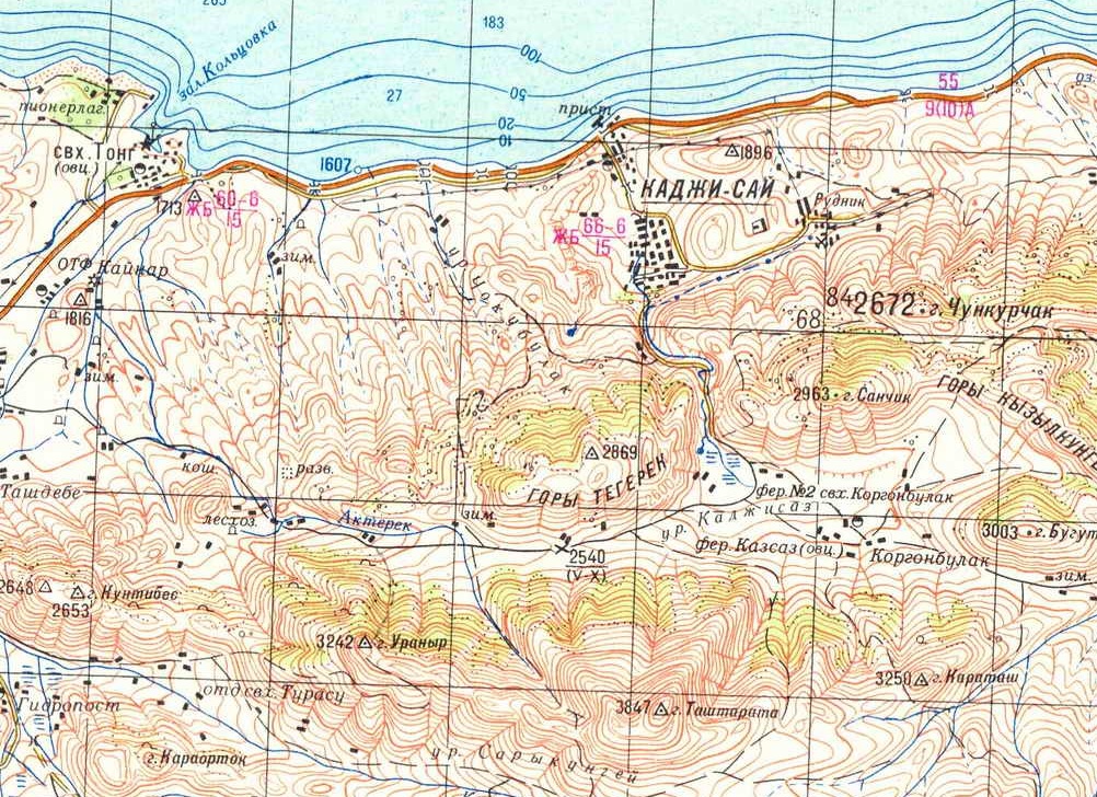 Топографическая карта бишкека - 93 фото