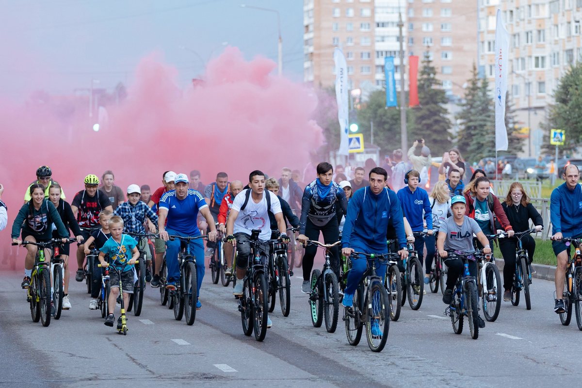 Велопробег по дороге