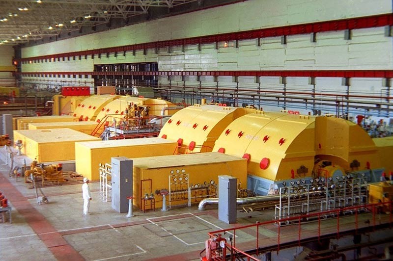 Турбинный зал Игналинской АЭС