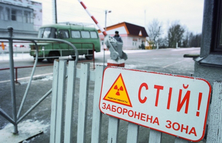 КПП на въезде в зону отчуждения Чернобыльской АЭС. Фото © Федор Савинцев/ТАСС, архив
