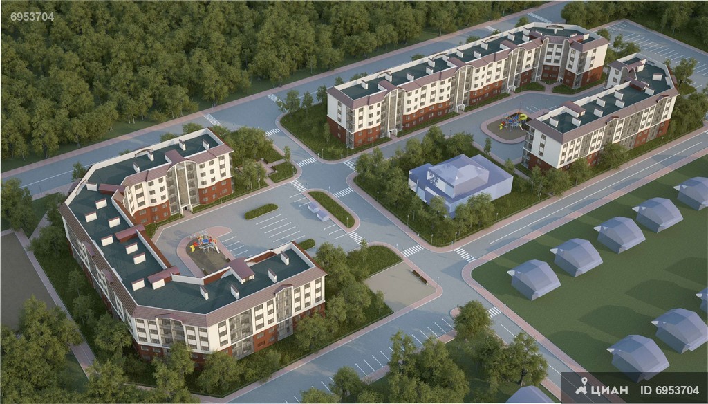 Новые дома в городе Сосновый Бор