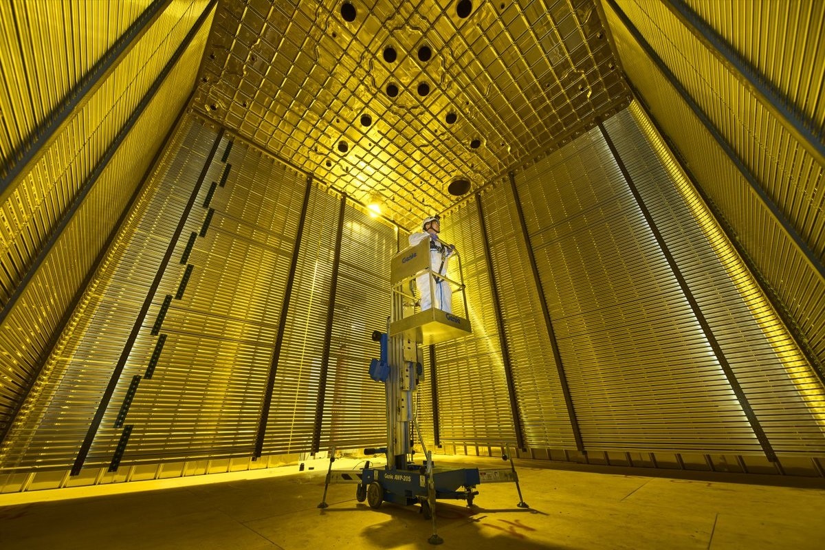 Внутренняя камера детектора ProtoDUNE ЦЕРН
