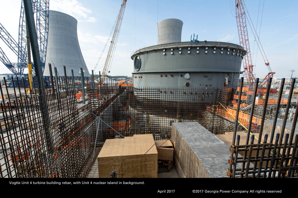 Строящиеся блоки АЭС Vogtle