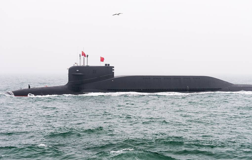 Атомная подводная лодка с баллистическими ракетами проекта 094B Jin-B ТАСС