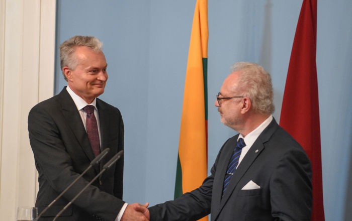 Встреча президентов Литвы и Латвии