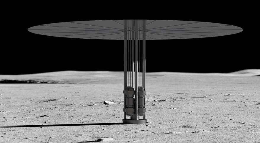 Один из предлагаемых вариантов лунной ядерной установки astronews.ru