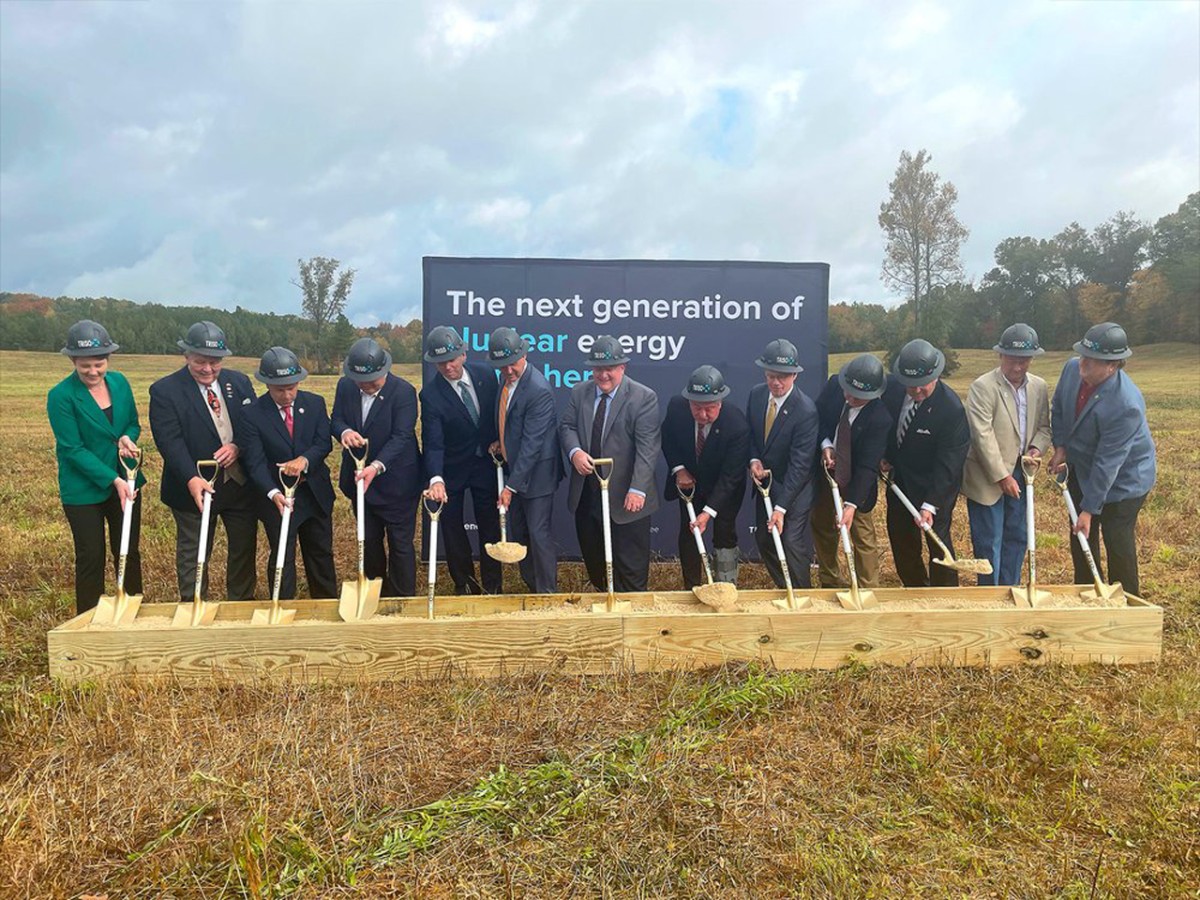 Ground breaking at the new TRISO-X US facility