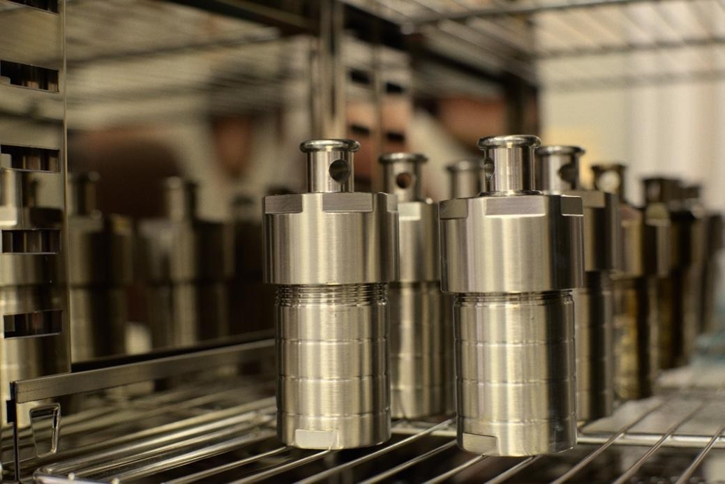 Перекристаллизация в сосудах высокого давления в камере сушильного шкафа