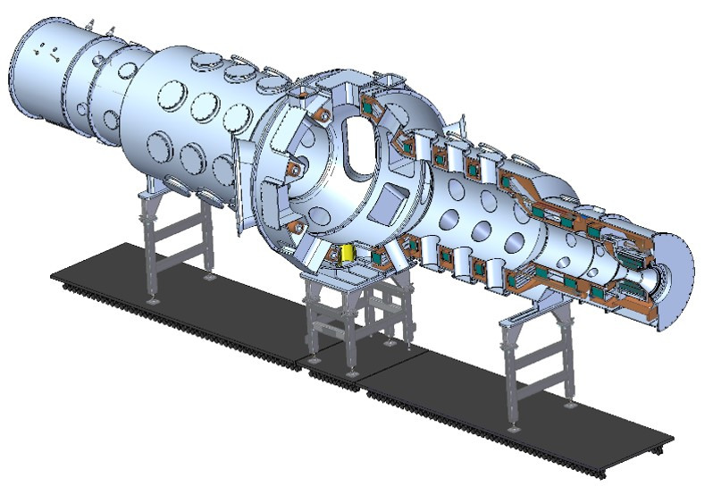 Магнитная система и вакуумная камера центральной ячейки ГДМЛ