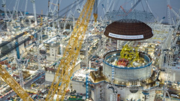 Hinkley Point C в настоящее время является единственной новой строящейся атомной электростанцией в Великобритании EDF Energy