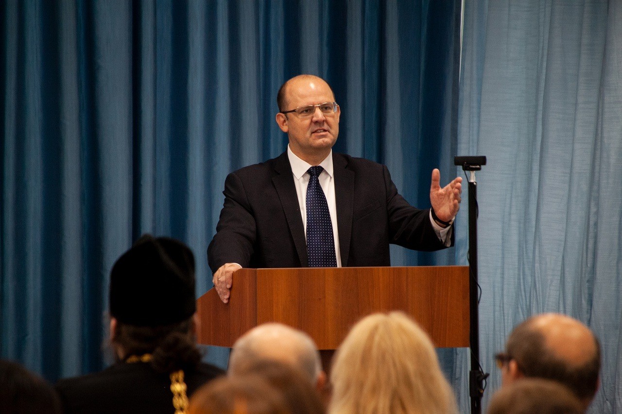 Выступление Владимира Шевченко на телемосте в СарФТИ