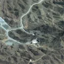 Спутниковый снимок туннельного комплекса Пикакс-Маунтин в Иране