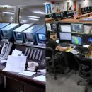 Центр управления миссией Вояджер в 1980-е годы (слева) и Центр управления миссией Артемида в 2026 году