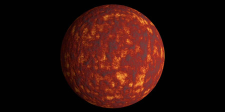 Возможный вид Земли в начале её существования