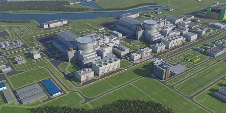 Будущий вид АЭС "Пакш-2" Профиль