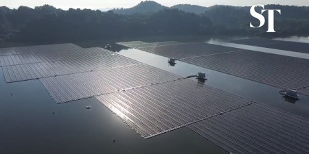 Embedded thumbnail for В Сингапуре введена в строй солнечная электростанция на воде